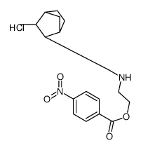 2-[(2-methyl-3-bicyclo[2.2.1]heptanyl)methylamino]ethyl 4-nitrobenzoate,hydrochloride结构式
