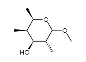 methyl-α,β-2,4,6-trideoxy-2,4-di-C-methyl-D-galactopyranoside Structure