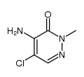 4-Amino-5-chloro-2-methyl-3-oxo-2H-pyridazine结构式