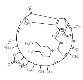 Rifamycin B dibutylmethylhydrazide Structure