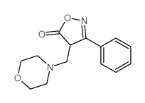 4-(morpholin-4-ylmethyl)-3-phenyl-4H-oxazol-5-one结构式