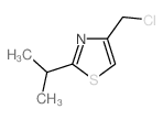 4-(氯甲基)-2-异丙基噻唑结构式