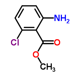 2-氨基-6-氯苯甲酸甲酯结构式