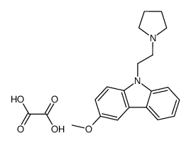 3-Methoxy-9-(2-pyrrolidin-1-yl-ethyl)-9H-carbazole; compound with oxalic acid Structure