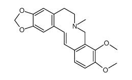 3,4-dimethoxy-6-methyl-5,6,7,8-tetrahydro-11H-benzo[c][1,3]benzodioxolo[5,6-g]azecine结构式