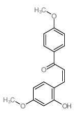 2-Propen-1-one,3-(2-hydroxy-4-methoxyphenyl)-1-(4-methoxyphenyl)-结构式