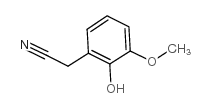 2-羟基-3-甲氧基苯乙腈结构式