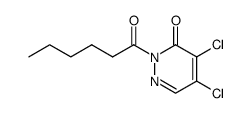4,5-dichloro-2-hexanoylpyridazin-3(2H)-one结构式