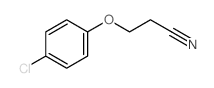 3-(4-氯苯氧基)丙腈结构式
