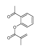 (2-acetylphenyl) 2-methylprop-2-enoate结构式