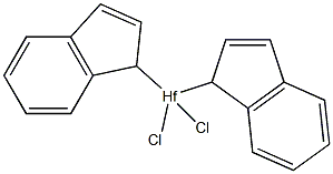 Bis(indenyl)halfnium(IV) dichloride Structure