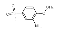 Benzenesulfonylfluoride, 3-amino-4-methoxy- Structure