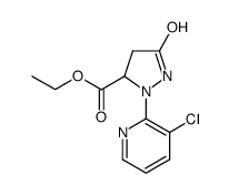乙基2-(3-氯-2-吡啶基)-5-氧代-3-吡唑烷羧酸酯结构式