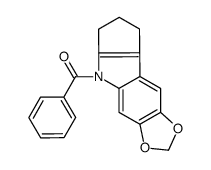 5,6,7,8-Tetrahydro-5-benzoylcyclopenta[b]-1,3-dioxolo[4,5-f]indole Structure