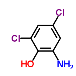 2,4-二氯-6-氨基苯酚结构式