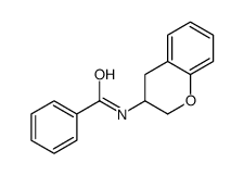 (+)-(9ci)-n-(3,4-二氢-2H-1-苯并吡喃-3-基)-苯甲酰胺结构式