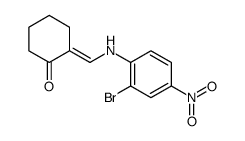 (2E)-2-[(2-bromo-4-nitroanilino)methylidene]cyclohexan-1-one Structure