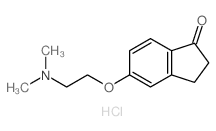 5-(2-dimethylaminoethoxy)-2,3-dihydroinden-1-one结构式
