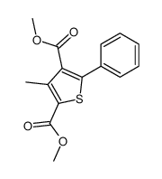 dimethyl 3-methyl-5-phenylthiophene-2,4-dicarboxylate Structure