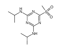 2,4-(N,N'-Diisopropyl)diamino-6-methylsulfonyl-1,3,5-triazine结构式