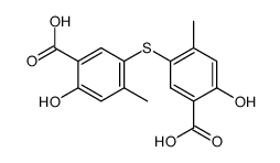 6,6'-dihydroxy-4,4'-dimethyl-3,3'-sulfanediyl-di-benzoic acid Structure