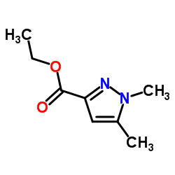 1,5-二甲基-1H-吡唑-3-甲酸乙酯结构式
