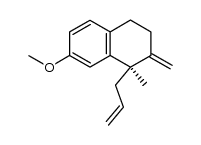 (R)-1-allyl-7-methoxy-1-methyl-2-methylene-1,2,3,4-tetrahydronaphthalene Structure