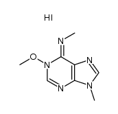 1-methoxy-N6,9-dimethyladenine hydriodide Structure