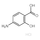 Salicylic acid, 4-amino-, hydrochloride structure