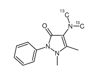 4-[di(methyl)amino]-1,5-dimethyl-2-phenylpyrazol-3-one Structure