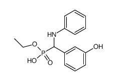 [(3-Hydroxy-phenyl)-phenylamino-methyl]-phosphonic acid monoethyl ester结构式