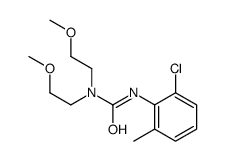 3-(2-chloro-6-methylphenyl)-1,1-bis(2-methoxyethyl)urea结构式