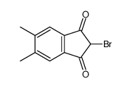2-bromo-5,6-dimethylindene-1,3-dione Structure