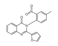 2-(furan-2-yl)-3-(4-methyl-2-nitrophenyl)quinazolin-4-one Structure