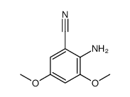 2-amino-3,5-dimethoxybenzonitrile Structure