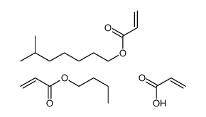 2-丙烯酸与2-丙烯酸丁酯和2-丙烯酸异丁酯的聚合物结构式