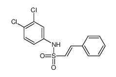 N-(3,4-dichlorophenyl)-2-phenylethenesulfonamide结构式