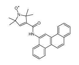 N-chrysen-6-yl-1-λ1-oxidanyl-2,2,5,5-tetramethylpyrrole-3-carboxamide Structure