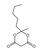 2-methyl-2-pentyl-1,3-dioxane-4,6-dione Structure