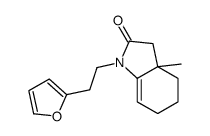 1-[2-(furan-2-yl)ethyl]-3a-methyl-3,4,5,6-tetrahydroindol-2-one结构式
