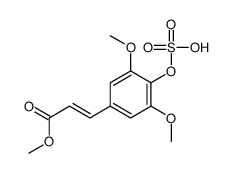 methyl 3-(3,5-dimethoxy-4-sulfooxyphenyl)prop-2-enoate结构式