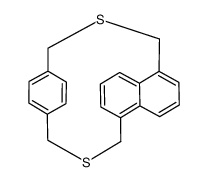2,13-Dithia(3)(1,5)naphthalino(3)paracyclophan结构式