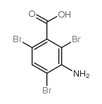3-氨基-2,4,6-三溴苯甲酸结构式