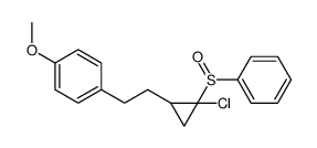 1-[2-[2-(benzenesulfinyl)-2-chlorocyclopropyl]ethyl]-4-methoxybenzene结构式