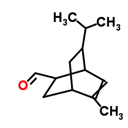(5或6)-甲基-(7或8)-(1-甲基乙基)双环[2.2.2]辛-5-烯-2-羰醛结构式