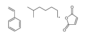 furan-2,5-dione,2-methylheptane,styrene Structure
