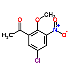 5-CHLORO-2-METHOXY-3-NITROACETOPHENONE Structure