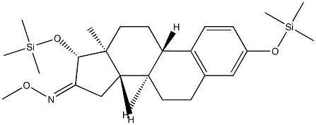 3,17β-Bis(trimethylsiloxy)-1,3,5(10)-estratrien-16-one O-methyl oxime结构式