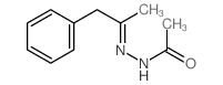 N-(1-phenylpropan-2-ylideneamino)acetamide Structure
