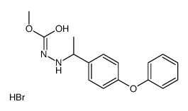 (methoxycarbonylamino)-[1-(4-phenoxyphenyl)ethyl]azanium,bromide Structure